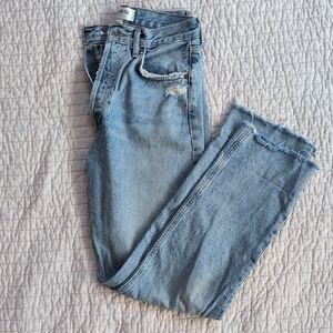 Agolde 90's Pinch Waist Distressed Jeans